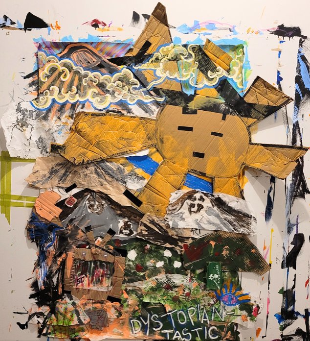 SOS III installation at Kitchener-Waterloo Art Gallery — we are all connected by marrow and air