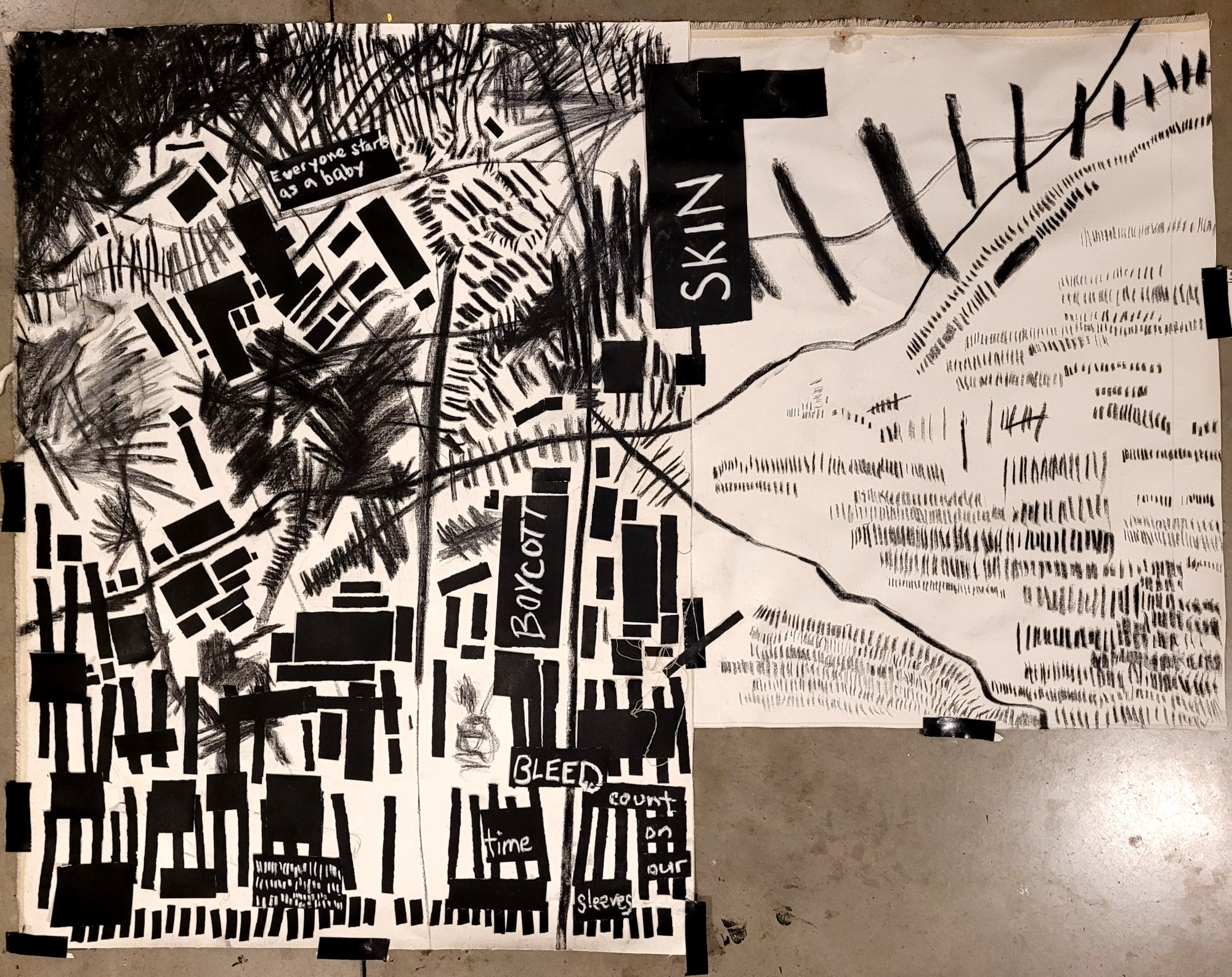 Studio work — mixed media by Roshan James